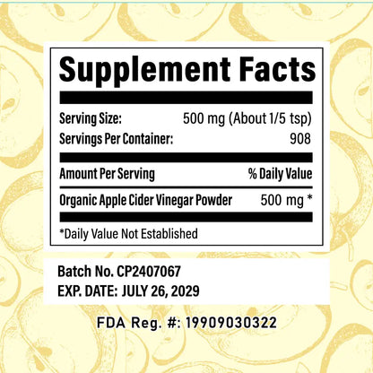 Apple Cider Vinegar Powder