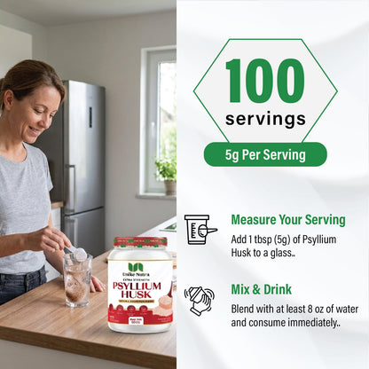 Pure Psyllium Husk Powder (500g)