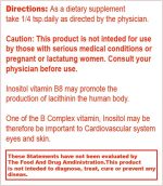 Super Inositol Dietary Supplement Vegan 1 Oz (Pack of 6) Details