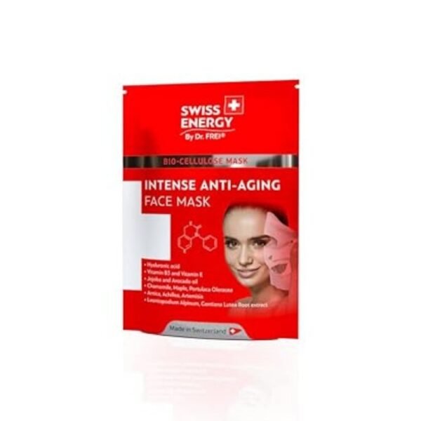 Intensive anti-aging face mask with hyaluronic acid + vitamins B3, E + omega 3,6 +jojoba and apricot kernel oils