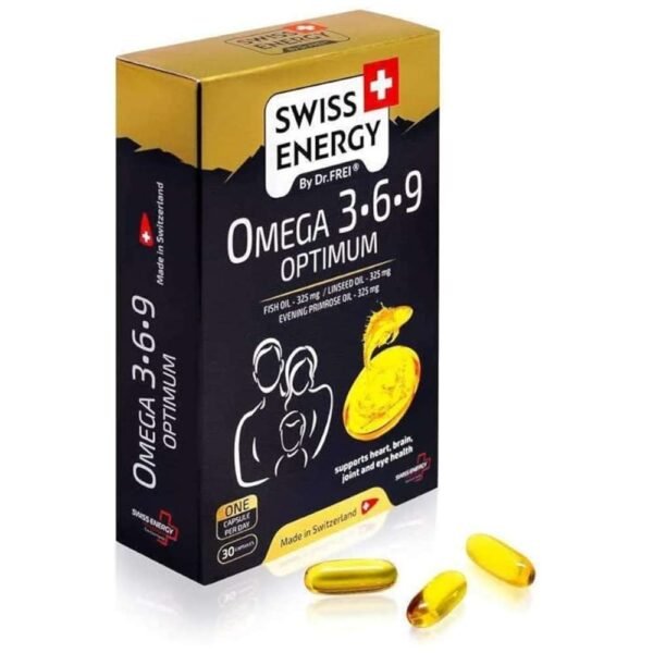 Omega 3-6-9 Optimum Balanced Essential Omega Fatty Acid EFA Complex Scientifically Formulated Plant, 30 Capsules