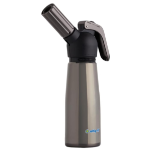 Motif Torch - Refillable Kitchen Torch Blow Torch with Safety Lock and Adjustable Flame for Desserts, Creme Brulee, and Baking (Black & Black Chrome Torch)