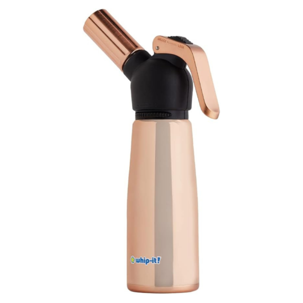 Motif Torch - Refillable Kitchen Torch Blow Torch with Safety Lock and Adjustable Flame for Desserts (Black & Rose Gold Torch)