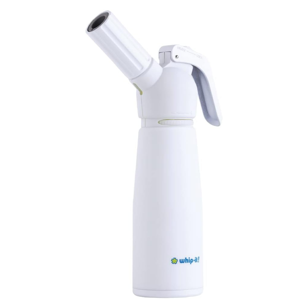 Motif Torch - Refillable Kitchen Torch Blow Torch with Safety Lock and Adjustable Flame for Desserts, Creme Brulee, and Baking (All White Torch)