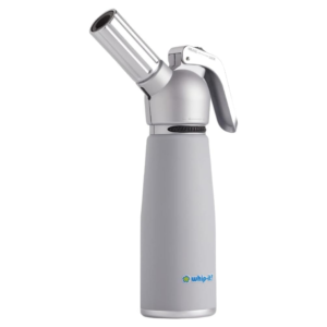 Motif Torch - Refillable Kitchen Torch Blow Torch with Safety Lock and Adjustable Flame for Desserts, Creme Brulee, and Baking (All Silver Torch)