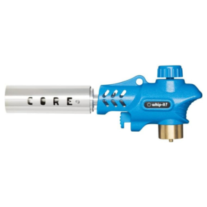Core Torch - Refillable Kitchen Torch Blow Torch with Safety Lock and Adjustable Flame for Desserts, Creme Brulee, and Baking (Blue Torch)