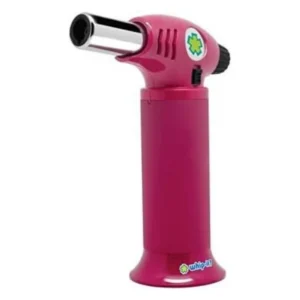 Ion Torch: The Ultimate Refillable Kitchen Torch Blow Torch with Safety Lock and Adjustable Flame for Desserts, Creme Brulee, and Baking (All Pink)