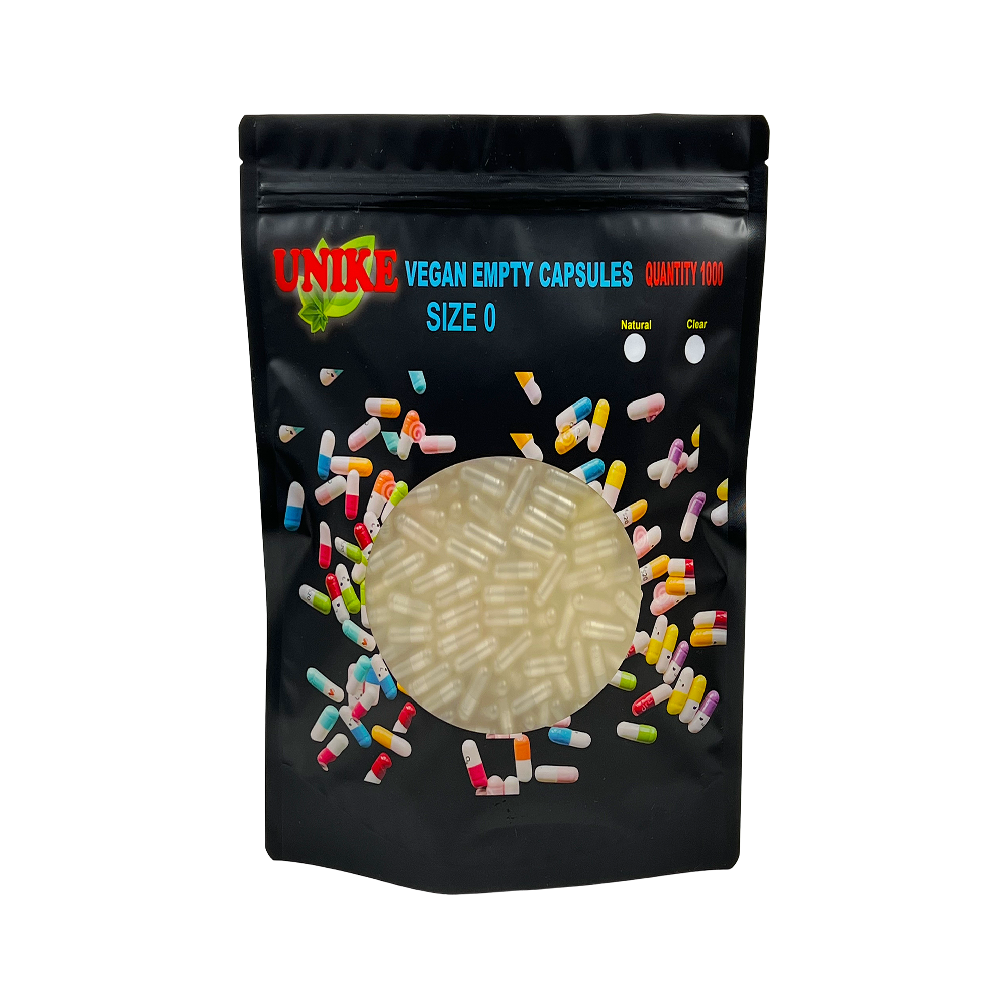 Unike Nutra Vegan Capsule 1000 (Size 0) - Plant-Based Capsule Shells