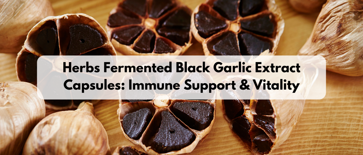 Herbs Fermented Black Garlic Extract Capsules: Immune Support & Vitality