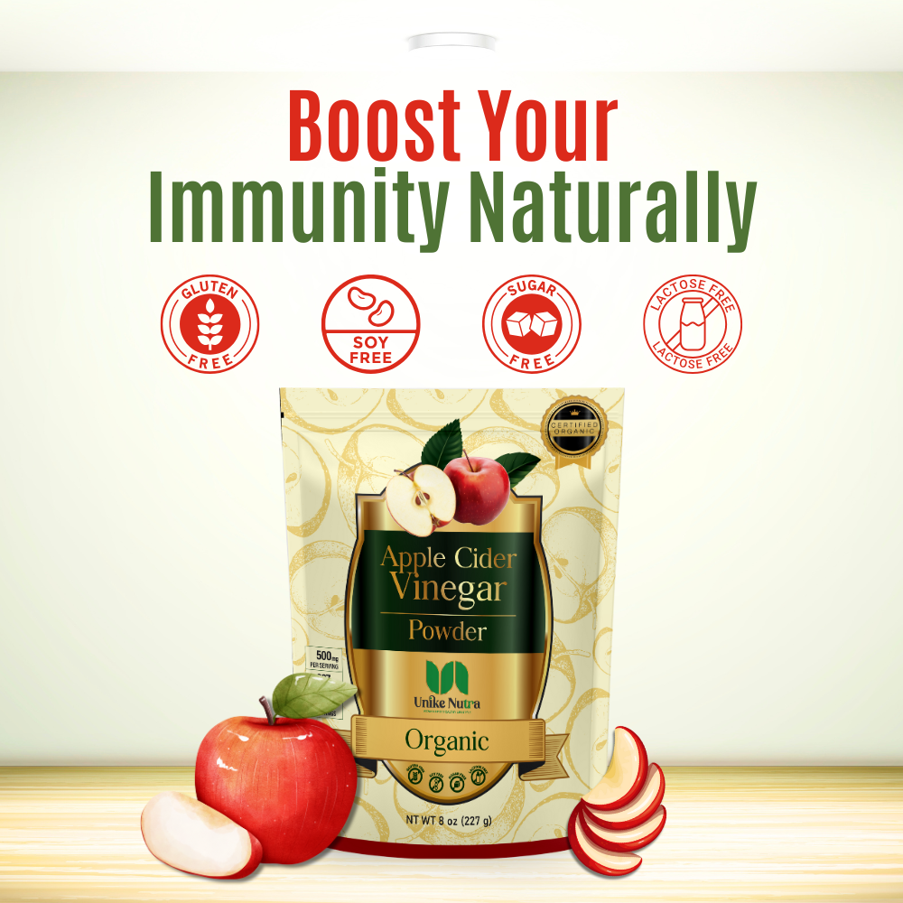 Apple Cider Vinegar Supplement, ACV for Digestive Support - Vegan & Gluten Free, 500mg per Serving, 227g (8 Oz)