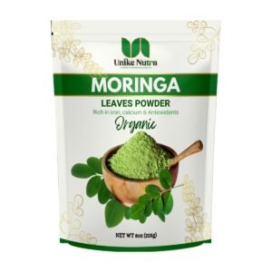 Organic Moringa Powder 8oz - Pure Green Superfood Supplement